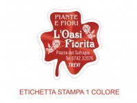 Etichette adesive per fioristi, fiorai e vivaisti (mm 32x35)  (cod.12G)
